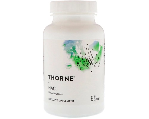 Амінокислота Thorne Research NAC (N-Ацетил-L-Цистеин) 500 мг, 90 капсул (THR-56002)