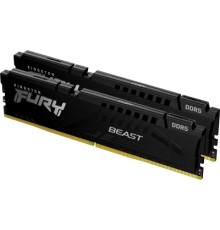 Модуль пам'яті для комп'ютера DDR5 32GB (2x16GB) 5600 MHz Beast Black Kingston Fury (ex.HyperX) (KF556C40BBK2-32)