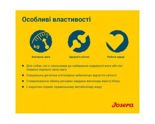 Сухий корм для собак Josera Light&Vital 900 г (4032254745297)