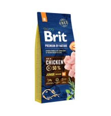 Сухий корм для собак Brit Premium Dog Junior M 15 кг (8595602526338)