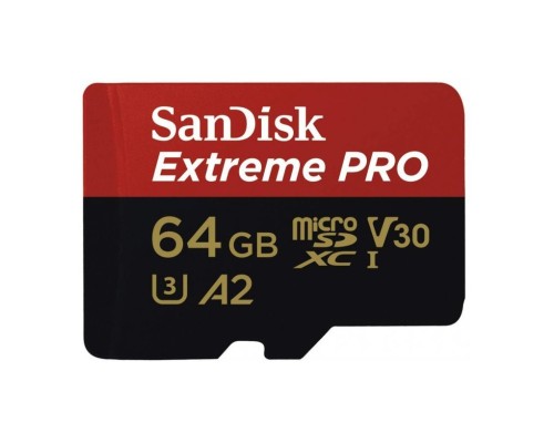 Карта пам'яті SanDisk 64GB microSDXC class 10 UHS-I U3 Extreme Pro V30 (SDSQXCU-064G-GN6MA) Карта пам'яті SanDisk 64GB microSDXC class 10 UHS-I U3 Extreme Pro V30 (SDSQXCU-064G-GN6MA)