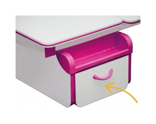 Парта Evo-kids стіл + шухляда + полиця) Pink (Evo-40 PN)