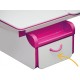 Парта Evo-kids стіл + шухляда + полиця) Pink (Evo-40 PN)