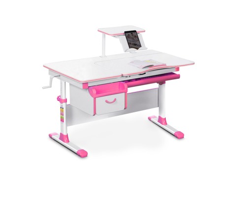 Парта Evo-kids стіл + шухляда + полиця) Pink (Evo-40 PN)