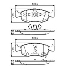 Гальмівні колодки Bosch 0 986 494 537