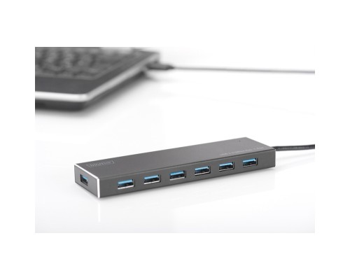 Концентратор Digitus USB 3.0 Hub, 7 Port (DA-70241-1)