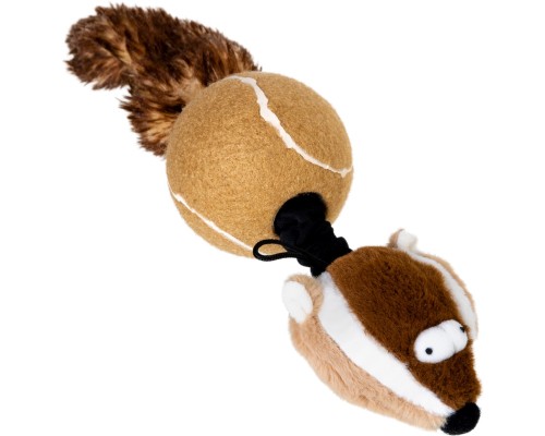 Іграшка для собак GiGwi Catch&fetch Барсук із двома пищалками 32 см (75075)