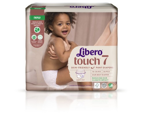 Підгузки Libero Touch Pants Розмір 7 (16-26 кг) 26 шт (7322541739786)