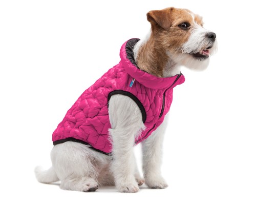 Курточка для тварин Collar AiryVest UNI двостороння L 55 рожево-чорна (2569)