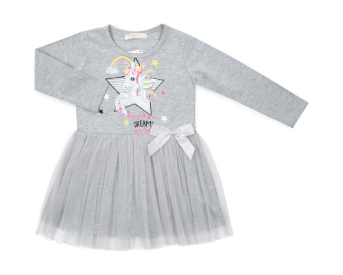 Плаття дитяче POP FASHION з єдинорогом (6738-128G-gray) Плаття дитяче POP FASHION з єдинорогом (6738-128G-gray)