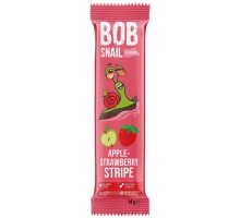 Цукерка Bob Snail Равлик Боб Яблуко Полуниця, страйп, 14 г (4820206080721)