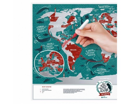 Скретч карта 1DEA.me Travel Map Marine World (13020)