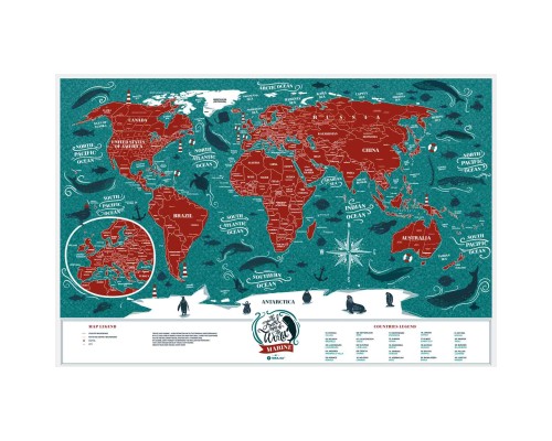 Скретч карта 1DEA.me Travel Map Marine World (13020)