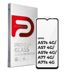 Скло захисне Armorstandart Full Glue OPPO A57s 4G/A57 4G/A57e 4G/A77 4G/A77s 4G Black (ARM64685)