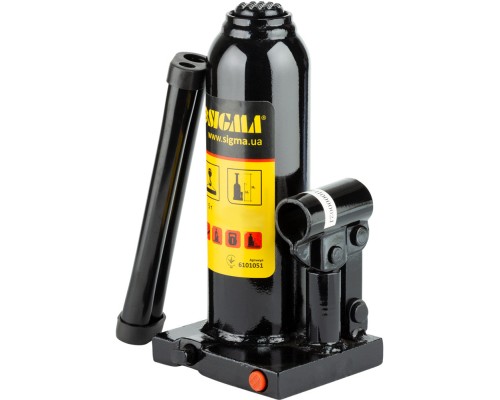 Домкрат Sigma гідравлічний пляшковий 5т, 210-420мм (6101051)