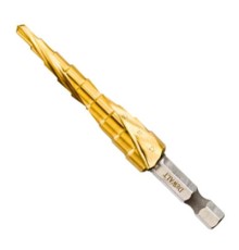 Свердло DeWALT по металу EXTREME IMPACT, ступінчасте, HSS-G, 4-12 мм, D хвостовика 6,35 мм (DT5026)