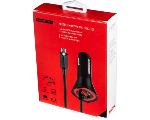 Зарядний пристрій Modecom USB 2.4A + cable Micro USB Royal KULU-01 (ZT-MC-KULU-01)