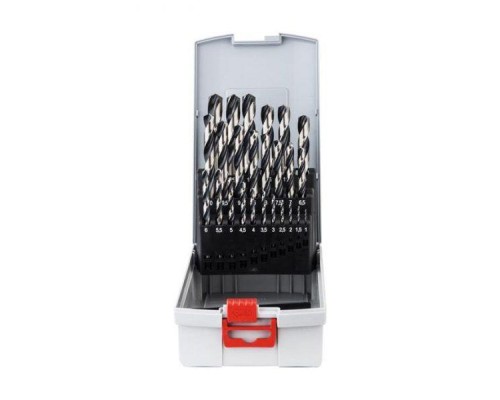 Набір свердл HAISSER по металу HSS - (1-13)х0.5мм, 25шт. (122734)