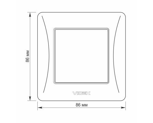 Вимикач Videx BINERA 1кл білий (VF-BNSW1-W)