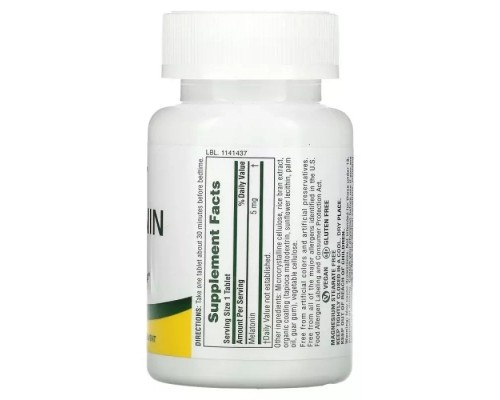 Амінокислота Natures Plus Мелатонін Швидкодіючий, 5 мг, Fast Acting Melatonin, 90 табле (NAP-47626) 