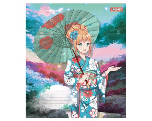 Зошит 1 вересня Sakura girls 18 аркушів клітинка (766570)