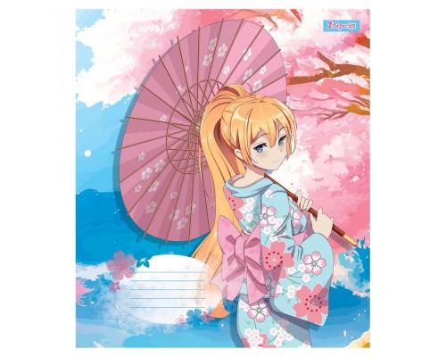 Зошит 1 вересня Sakura girls 18 аркушів клітинка (766570)