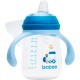 Поїльник-непроливайка Baboo із силіконовим носиком, 260 мл, 6+ міс (Transporti / блакитна) (8-121)