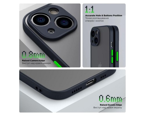 Чохол до мобільного телефона Armorstandart Frosted Matte Samsung S21 FE Navy Blue (ARM70488)