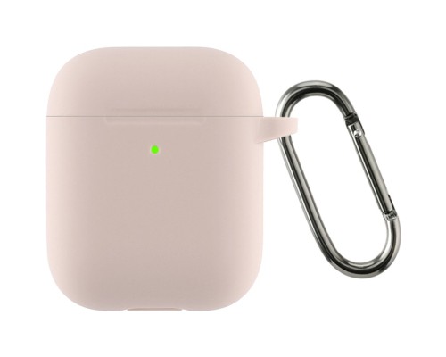 Чохол для навушників Armorstandart Ultrathin Silicone Case With Hook для Apple AirPods 2 Pink Sand (ARM59689)