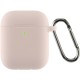 Чохол для навушників Armorstandart Ultrathin Silicone Case With Hook для Apple AirPods 2 Pink Sand (ARM59689)