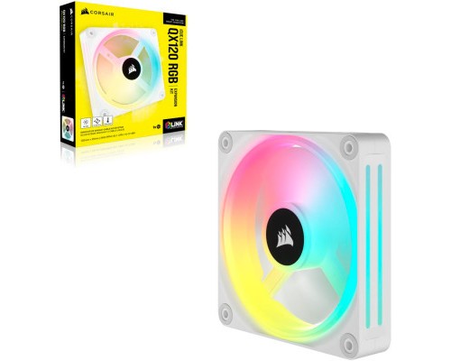 Кулер до корпусу Corsair iCUE Link QX120 RGB PWM White (CO-9051005-WW)