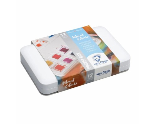 Акварельні фарби Royal Talens Van Gogh Pocket box Vibrant Colours 12 кольорів (8712079422820)