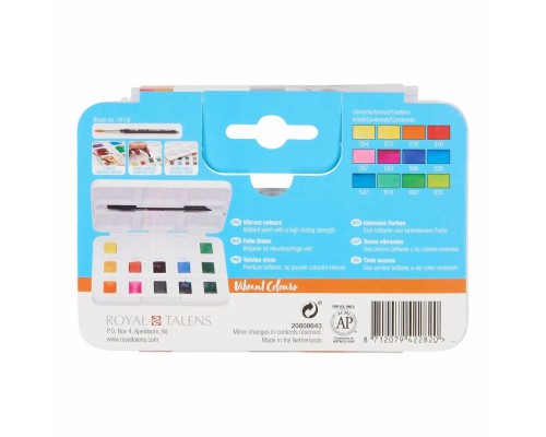 Акварельні фарби Royal Talens Van Gogh Pocket box Vibrant Colours 12 кольорів (8712079422820)