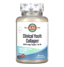 Вітамінно-мінеральний комплекс KAL Колаген молодості, Clinical Youth Collagen, 60 вегетаріанських ка (CAL-40696)