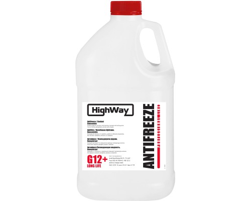 Антифриз HighWay G12+ концентрат червоний 3,78л (701492) 