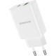 Зарядний пристрій BOROFONE BA56A Lavida dual port PD20W+QC3.0 charger White (BA56AW)