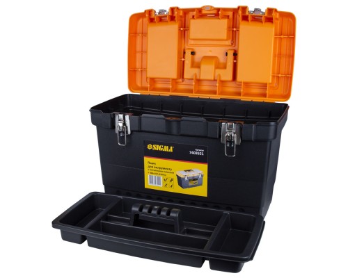 Ящик для інструментів Sigma набір 2в1 металеві замки 320x155x187мм, 486x267x320мм (7403511)