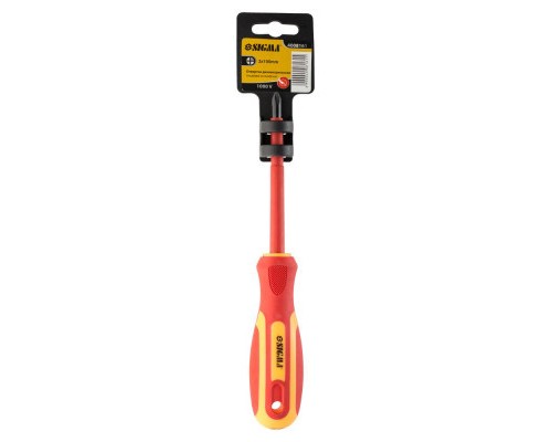 Викрутка Sigma діелектрична хрестова PH2x100мм 1000В CrV (4008161)