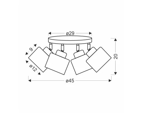 Люстра Candellux Wama (98-00453)