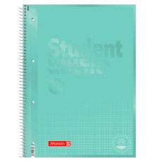 Зошит Brunnen Коледж-блок А4 Premium у клітинку 80 аркушів Mint (10-679 28 154)