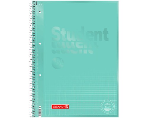 Зошит Brunnen Коледж-блок А4 Premium у клітинку 80 аркушів Mint (10-679 28 154)