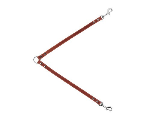 Повідок для собак Collar спарка Ш 14 мм Д 40 см коричневий (00436)