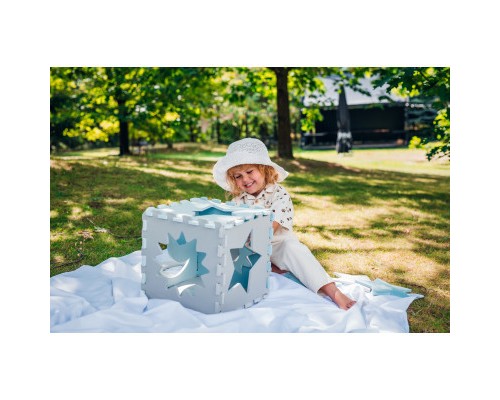 Дитячий килимок MoMi пазл Nebe 90 х 90 cм Blue (AKCE00031)