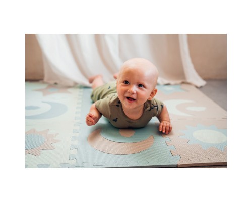 Дитячий килимок MoMi пазл Nebe 90 х 90 cм Blue (AKCE00031)
