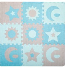 Дитячий килимок MoMi пазл Nebe 90 х 90 cм Blue (AKCE00031)