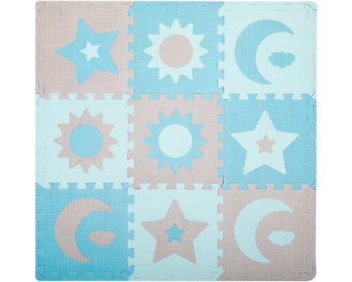 Дитячий килимок MoMi пазл Nebe 90 х 90 cм Blue (AKCE00031)