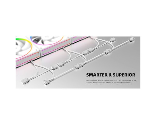 Кулер до корпусу ID-Cooling AF-127-ARGB-W TRIO
