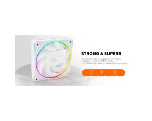 Кулер до корпусу ID-Cooling AF-127-ARGB-W TRIO