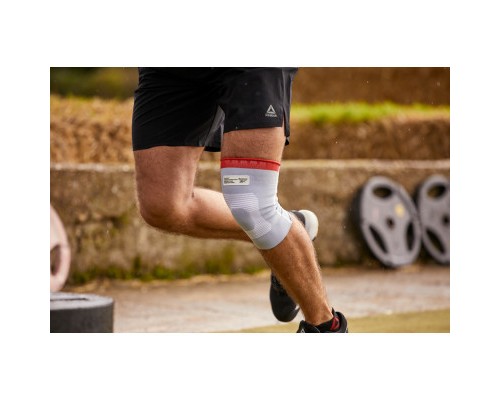 Фіксатор коліна Reebok Speedwick Knee Support білий, червоний RRSU-14325 L (885652015929)
