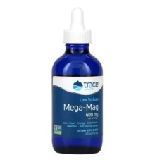 Мінерали Trace Minerals Магній з низьким вмістом натрію, 400 мг, Low Sodium Mega-Mag, 1 (TMR-00025)